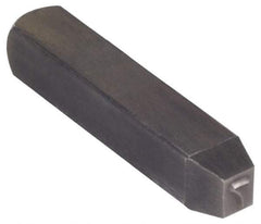 Made in USA - 3/16" Character Size, 7 Character, Heavy Duty Individual Steel Stamp - Steel, Number - Exact Tool & Supply