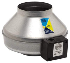 Fantech - 6" Diam, 0.68 Amp, 120 Volt Duct Fan - 303 CFM, 2,700 RPM, 0.109 hp, Variable Speed - Exact Tool & Supply