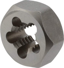 Union Butterfield - 1/2-13 UNC Thread, 1-1/16" Hex, Right Hand Thread, Hex Rethreading Die - Chromium Steel, 1/2" Thick, Series 2025 - Exact Tool & Supply