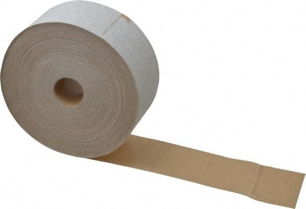 Intertape - 2-3/4" x 150 Yd White Water Activated Adhesive Sealing Tape - Paper Backing, 6.1 mil Thick, Series KR450 - Exact Tool & Supply