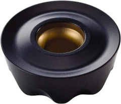 Kennametal - RPET1605M0 Grade KCPK30 Carbide Milling Insert - TiN/TiCN/Al2O3 Finish, 7/32" Thick, 16mm Inscribed Circle - Exact Tool & Supply