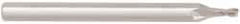 Niagara Cutter - 0.027", 0.0405" LOC, 1/8" Shank Diam, 1-1/2" OAL, 2 Flute, Solid Carbide Square End Mill - Single End, Uncoated, Spiral Flute, 30° Helix, Centercutting, Right Hand Cut, Right Hand Flute, Series MES230 - Exact Tool & Supply