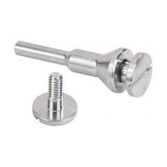 WALTER Surface Technologies - 1/4 & 3/8" Hole, Wheel Mandrel - 1/4" Shank Diam - Exact Tool & Supply