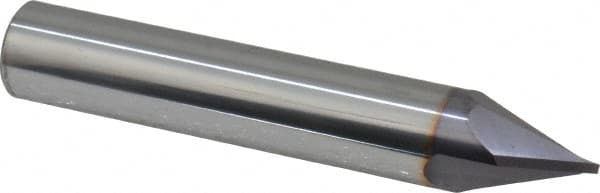 Niagara Cutter - 1/2" Diam 2 Flute Single End Solid Carbide Chamfer Mill - Exact Tool & Supply