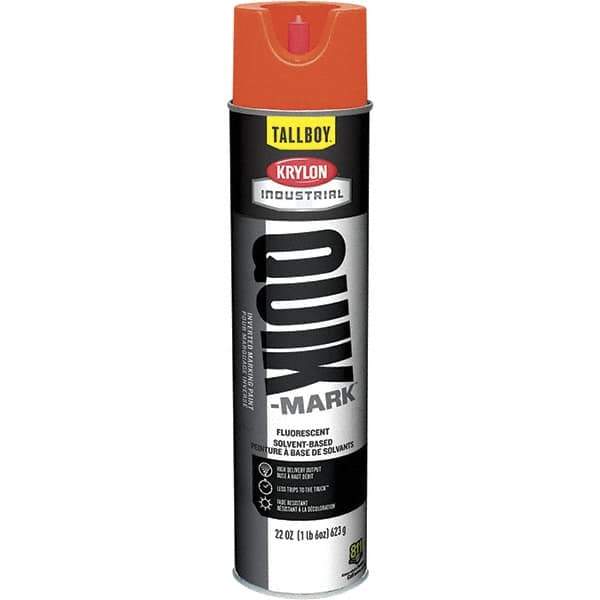 Krylon - 25 fl oz Marking Paint - 35 to 71 Sq Ft Coverage, Solvent-Based Formula - Exact Tool & Supply