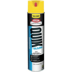 Krylon - 25 fl oz Yellow Marking Paint - 35 to 71 Sq Ft Coverage, Water-Based Formula - Exact Tool & Supply