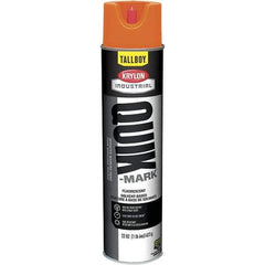 Krylon - 25 fl oz Orange Marking Paint - 35 to 71 Sq Ft Coverage, Solvent-Based Formula - Exact Tool & Supply