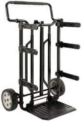 DeWALT - 175 Lb Capacity 37-5/8" OAH DS Carrier - 16-1/2 x 11-1/2" Base Plate, Swept Back, Continuous Handle, Steel/Plastic/Rubber, Rubber Wheels - Exact Tool & Supply