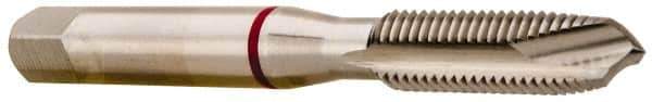Accupro - 3/8-16, 4 Flute, Bright Finish, Vanadium High Speed Steel Spiral Point Tap - Plug Chamfer, Right Hand Thread, 2-15/16" OAL, 24mm Thread Length, 9.677mm Shank Diam, 2B Class of Fit - Exact Tool & Supply