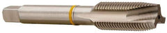 Accupro - #8-32, 2 Flute, Bright Finish, Vanadium High Speed Steel Spiral Point Tap - Plug Chamfer, Right Hand Thread, 2-1/8" OAL, 13mm Thread Length, 4.267mm Shank Diam, 2B Class of Fit - Exact Tool & Supply