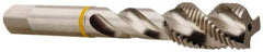 Accupro - #4-40 2 Flute Modified Bottoming Spiral Flute Tap - Vanadium High Speed Steel, Bright Finish, 1-7/8" OAL, Right Hand Flute, Right Hand Thread, H5 - Exact Tool & Supply