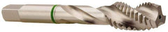 Accupro - M5x0.80 3 Flute 6H Modified Bottoming Spiral Flute Tap - Vanadium High Speed Steel, Bright Finish, 58.5mm OAL, Right Hand Flute, Right Hand Thread, D4 - Exact Tool & Supply