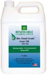 Renewable Lubricants - 1 Gal Bottle, Mineral Gear Oil - 24°F to 518°F, 252 St Viscosity at 40°C, 34 St Viscosity at 100°C, ISO 320 - Exact Tool & Supply