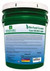 Renewable Lubricants - 5 Gal Pail, Mineral Gear Oil - 23°F to 250°F, 382 St Viscosity at 40°C, 49 St Viscosity at 100°C, ISO 460 - Exact Tool & Supply