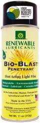 Renewable Lubricants - 11 oz Aerosol Thin Oily Film Penetrant/Lubricant - Light Golden, -22°F to 208°F - Exact Tool & Supply