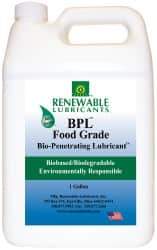 Renewable Lubricants - 1 Gal Bottle Thin Oily Film Penetrant/Lubricant - 0°F to 280°F, Food Grade - Exact Tool & Supply