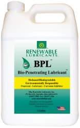 Renewable Lubricants - 1 Gal Bottle Thin Oily Film Penetrant/Lubricant - -22°F to 295°F - Exact Tool & Supply