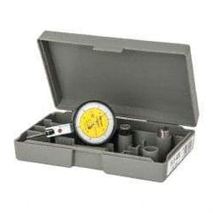 Mitutoyo - 0.03 Inch Range, 0.0005 Inch Dial Graduation, Horizontal Dial Test Indicator - 1.5748 Inch, 0-15-0; 0-35-0 Dial Reading, Accurate to 0.0005 Inch - Exact Tool & Supply