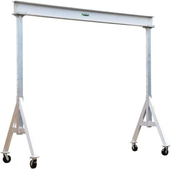 Vestil - 6,000 Lb Load Capacity, Aluminum Gantry Crane - 15' Span - Exact Tool & Supply