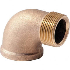 Merit Brass - Brass & Chrome Pipe Fittings Type: 90 Street Elbow Fitting Size: 3 - Exact Tool & Supply