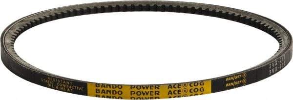 Bando - Section 3VX, 3/8" Wide, 56" Outside Length, V-Belt - Rubber Compound, Black, Narrow Cogged, No. 3VX560 - Exact Tool & Supply