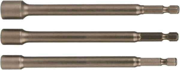 Wiha - 1/4" Drive, Nut Setter Screwdriver Bit - 12" OAL - Exact Tool & Supply