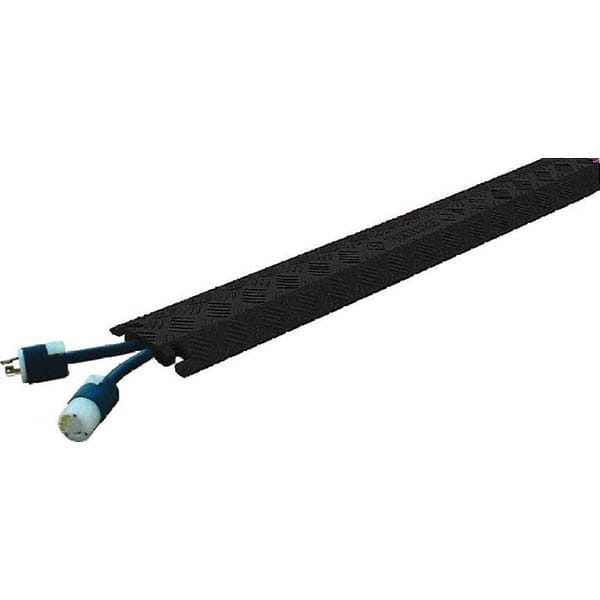 Checkers - On Floor Cable Covers Cover Material: Polyurethane Number of Channels: 1-1/2 - Exact Tool & Supply