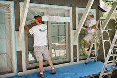 TRIMACO - Medium Weight HDPE Plastic Drop Cloth - 90' x 2', 0.004" Thick, Tape & Drape - Exact Tool & Supply