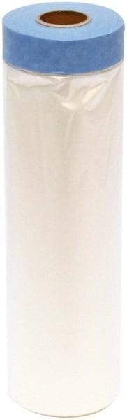TRIMACO - Medium Weight HDPE Plastic Drop Cloth - 72' x 4', 0.004" Thick, Tape & Drape - Exact Tool & Supply