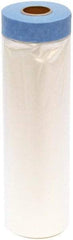 TRIMACO - Medium Weight HDPE Plastic Drop Cloth - 72' x 4', 0.004" Thick, Tape & Drape - Exact Tool & Supply