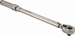 CDI - 1/2" Drive Micrometer Torque Wrench - 34 N/m to 197 N/m Torque, 19" OAL, 1.4 N/m Graduation, Pear Head - Exact Tool & Supply