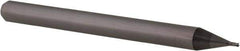Accupro - 0.022", 0.033" LOC, 1/8" Shank Diam, 1-1/2" OAL, 4 Flute, Solid Carbide Square End Mill - Single End, Uncoated, Spiral Flute, 30° Helix, Centercutting, Right Hand Cut, Right Hand Flute, Series Miniature - Exact Tool & Supply