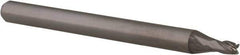Accupro - 0.07", 0.105" LOC, 1/8" Shank Diam, 1-1/2" OAL, 4 Flute, Solid Carbide Square End Mill - Single End, Uncoated, Spiral Flute, 30° Helix, Centercutting, Right Hand Cut, Right Hand Flute, Series Miniature - Exact Tool & Supply