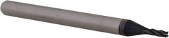 Accupro - 0.051", 0.153" LOC, 1/8" Shank Diam, 1-1/2" OAL, 4 Flute, Solid Carbide Square End Mill - Single End, AlTiN Finish, Spiral Flute, 30° Helix, Centercutting, Right Hand Cut, Right Hand Flute, Series Miniature - Exact Tool & Supply