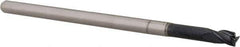 Accupro - 1/8", 0.187" LOC, 1/8" Shank Diam, 2-1/2" OAL, 3 Flute, Solid Carbide Square End Mill - Single End, AlTiN Finish, Spiral Flute, 30° Helix, Centercutting, Right Hand Cut, Right Hand Flute, Series Miniature - Exact Tool & Supply