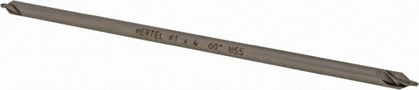 Hertel - #1 Plain Cut 60° Incl Angle High Speed Steel Combo Drill & Countersink - Exact Tool & Supply