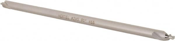 Hertel - #2 Plain Cut 90° Incl Angle High Speed Steel Combo Drill & Countersink - Exact Tool & Supply