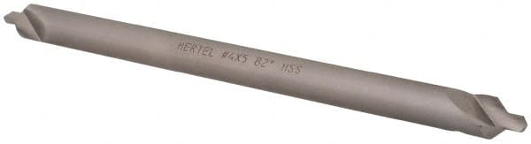Hertel - #4 Plain Cut 82° Incl Angle High Speed Steel Combo Drill & Countersink - Exact Tool & Supply