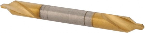 Hertel - #1 Plain Cut 60° Incl Angle High Speed Steel Combo Drill & Countersink - Exact Tool & Supply