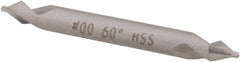 Hertel - #2/0 Plain Cut 60° Incl Angle High Speed Steel Combo Drill & Countersink - Exact Tool & Supply