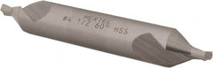 Hertel - #4-1/2 Plain Cut 60° Incl Angle High Speed Steel Combo Drill & Countersink - Exact Tool & Supply