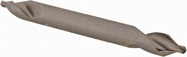Hertel - #1/0 Plain Cut 60° Incl Angle High Speed Steel Combo Drill & Countersink - Exact Tool & Supply