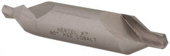 Hertel - #7 Plain Cut 60° Incl Angle Cobalt Combo Drill & Countersink - Exact Tool & Supply