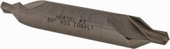 Hertel - #5 Plain Cut 60° Incl Angle Cobalt Combo Drill & Countersink - Exact Tool & Supply