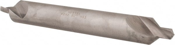 Hertel - #8 Plain Cut 82° Incl Angle High Speed Steel Combo Drill & Countersink - Exact Tool & Supply