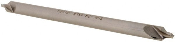 Hertel - #3 Plain Cut 82° Incl Angle High Speed Steel Combo Drill & Countersink - Exact Tool & Supply