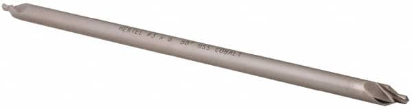 Hertel - #3 Plain Cut 60° Incl Angle Cobalt Combo Drill & Countersink - Exact Tool & Supply