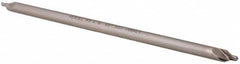 Hertel - #3 Plain Cut 60° Incl Angle Cobalt Combo Drill & Countersink - Exact Tool & Supply