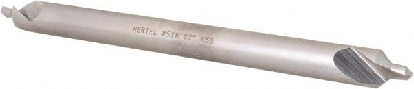 Hertel - #5 Plain Cut 82° Incl Angle High Speed Steel Combo Drill & Countersink - Exact Tool & Supply