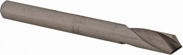 Hertel - 1/8" Body Diam, 90°, 1-1/4" OAL, High Speed Steel Spotting Drill - Exact Tool & Supply